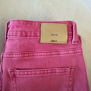 Pink denim dad jeans (purchased in spain)